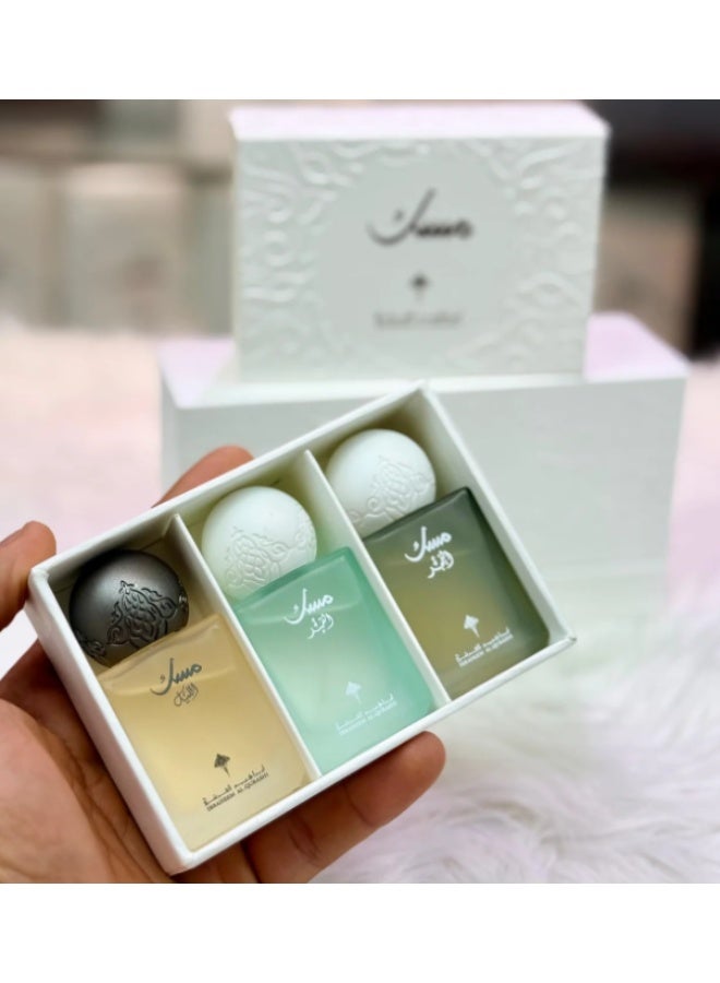 IBRAHIM ALQURASHI IBRAHEEM AL.QURASHI Musk Set EDP 3 * 10ml Bottles Unisex Fragrance (Lail Musk 10 ML, Qamar Musk 10 ML, Fajir Musk 10 ML) - Perfume For Men - Perfume For Women - Refreshing Scent - Image 3