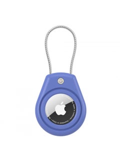 Suitable For Apple Airtag PC Half Bag Metal Rope Protective Case For Apple Tracking Anti-lost Positioning Protective Case-Color:Blue-Applicable Models:airtag