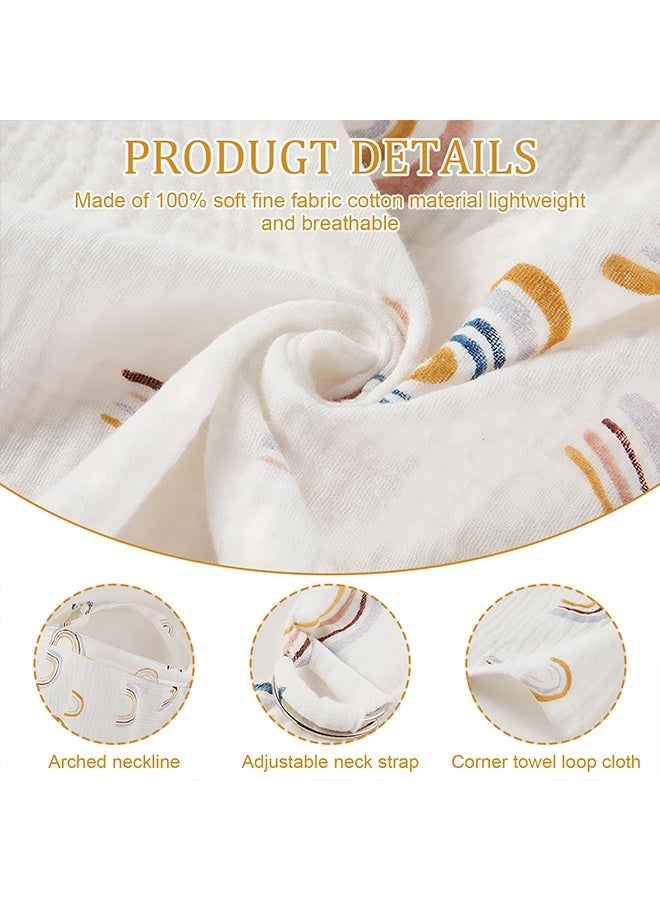 1 Pack White Breathable Cotton Muslin Breastfeeding Nursing Cover, 360° Full Coverage Privacy Shield with Adjustable Strap, for Mums Public Use - Image 3