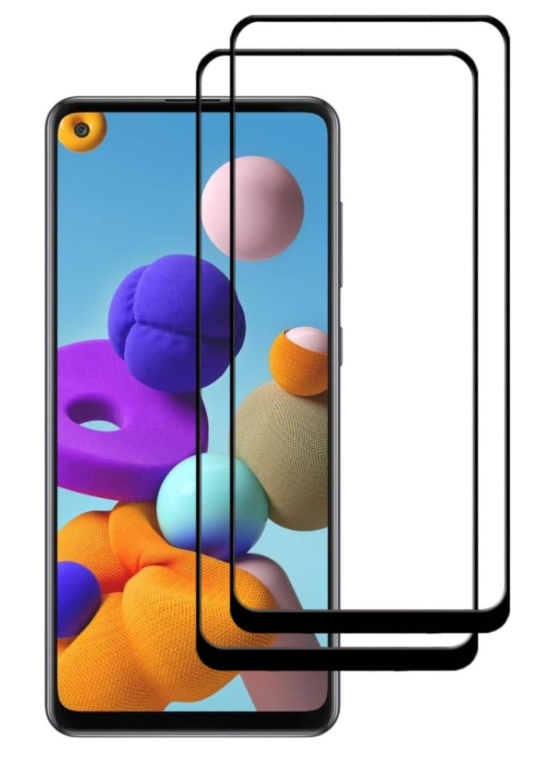 ACLIX 2 Pieces Antistatic ESD Dustproof Premium Quality High Definition Tempered Glass Screen Protector Designed For Samsung Galaxy A21s - Image 1