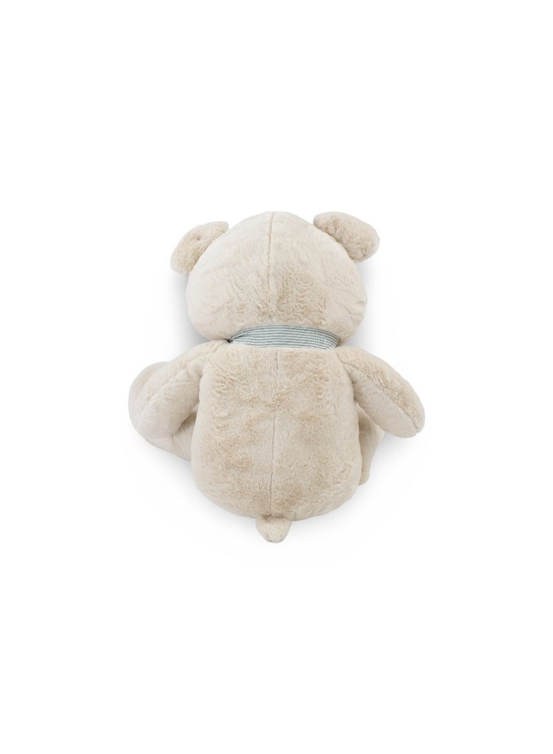 Jumbo Teddy Bear Plush Toy – Beige with Scarf - Image 2