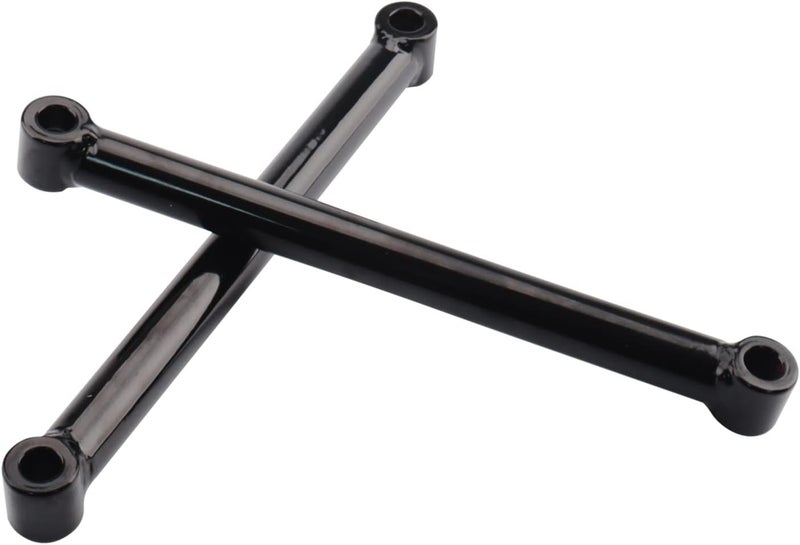 AIRCMT 4'' Lowering Link Kit Compatible With Harley-Davidson Sportster 883 1200 + Dyna Motorcycle 10'' Length Rigid Hardtail Struts (Gloss Black) - Image 4