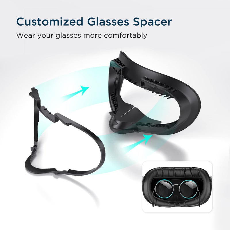 KIWI design Face Cover Pad & Facial Interface for Oculus/Meta Quest 2 Accessories, Enhance VR Comfort - Image 4