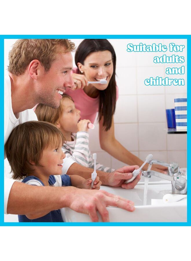 مجموعة فرشاة أسنان للسفر، فرشاة أسنان ناعمة قابلة للطي محمولة مع مجموعة معجون أسنان صغيرة للتخييم والمشي لمسافات طويلة ورحلات العمل (8 قطع) - Image 5