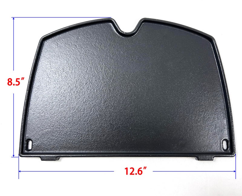 Direct Store DC136 6558 Cast Iron Cooking Griddle for Weber Q100 Q1000, Q120 Q1200 Series Gas Grills Parts, 12.6 x 8.5 x 0.5 Inches, Replace for Weber Q1200 Grill Accessories - Image 2