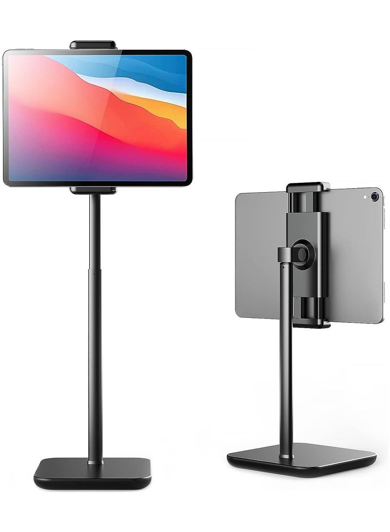 Tablet Stand Heavy Duty Aluminum Tablet Holder Mount with Adjustable Height from 13.8 to 21.2 - Image 1
