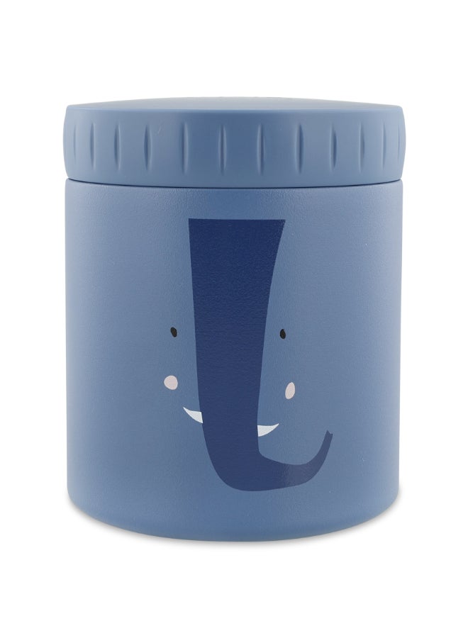 Trixie Double Wall Insulated Food Jar - 350ml - Mrs. Elephant - Image 1
