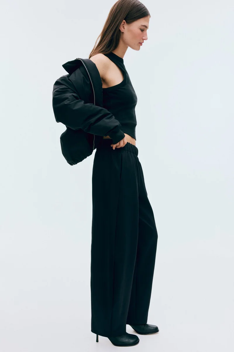 H&M  Barrel-leg Ponte di Roma sweatpants for Women | Best Price UAE