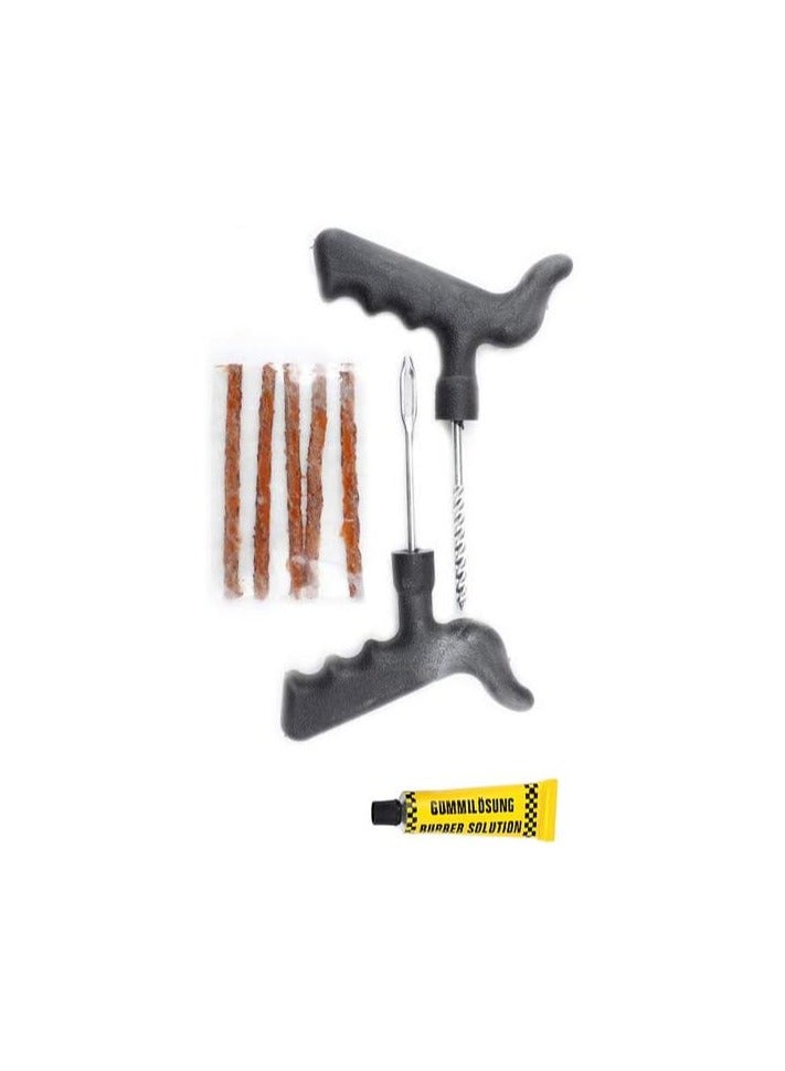 كراون مجموعة أدوات إصلاح قابس ثقب الإطارات للسيارة/الدراجة/السيارات - Image 1