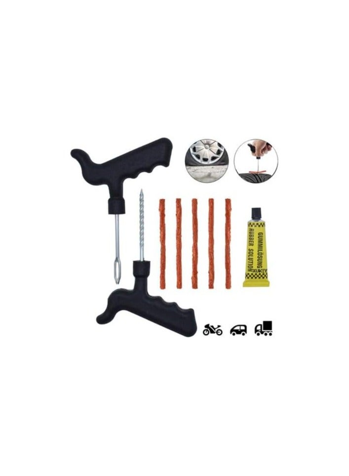 كراون مجموعة أدوات إصلاح قابس ثقب الإطارات للسيارة/الدراجة/السيارات - Image 2