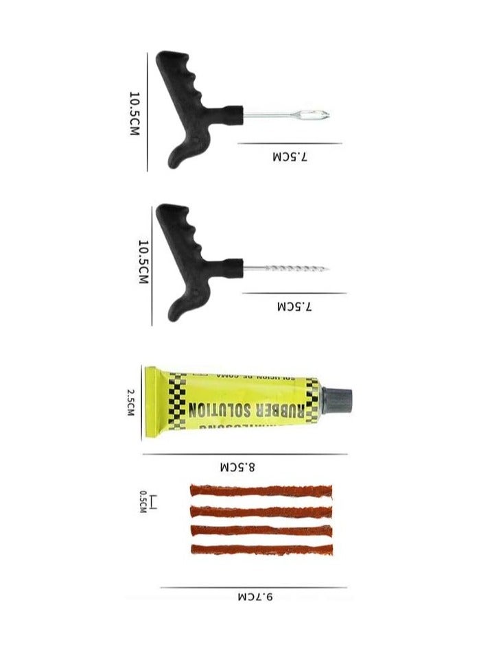 كراون مجموعة أدوات إصلاح قابس ثقب الإطارات للسيارة/الدراجة/السيارات - Image 4