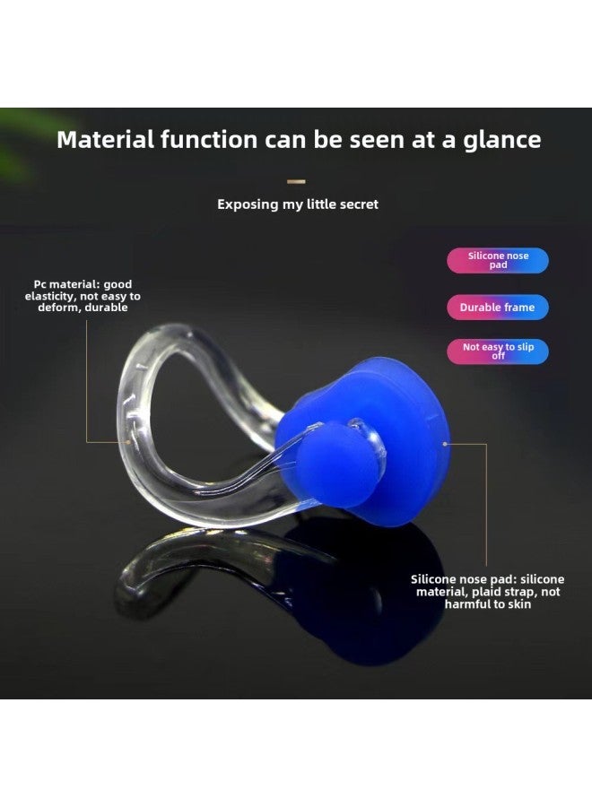 Generic Earplugs Nose Clip Silicone Boxed Nose Clip Earplugs Suit Swimming Equipment Supplies Children Adult Waterproof Swimming Special-Color:Orange - Image 4