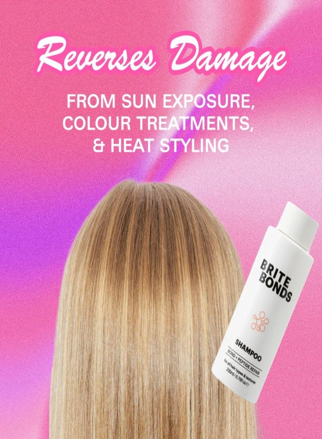 Brite Bonds Repair Shampoo with Peptides & Easy Squeeze Bottle - Reverse All Types of Hair Damage with Nourishing Oils - Vegan Cruelty-Free Salon Quality Bonds Shampoo to Revitalize Hair (6.76 Fl Oz) - Image 4