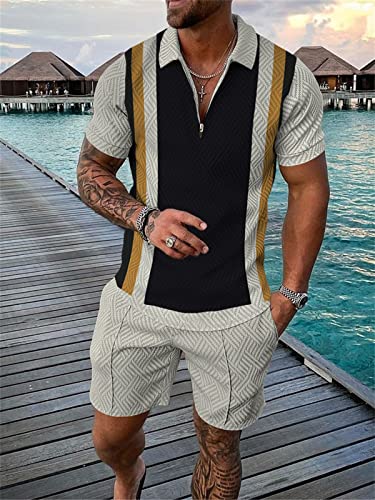 BUNDMAN Mens Short Sets 2 Piece Outfits Polo Shirt Fashion Summer Tracksuits Shorts Set for Men and Casual Set for men - Image 2