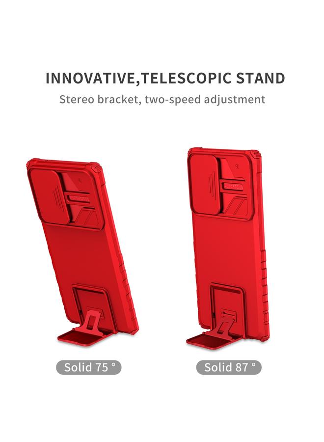 S-TOP Case For Samsung Galaxy Note20 Ultra Stereoscopic Holder Sliding Camshield Phone Case - Image 3