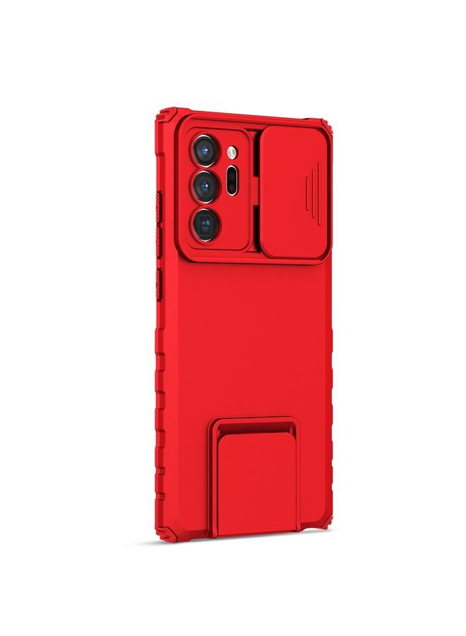 S-TOP Case For Samsung Galaxy Note20 Ultra Stereoscopic Holder Sliding Camshield Phone Case - Image 2