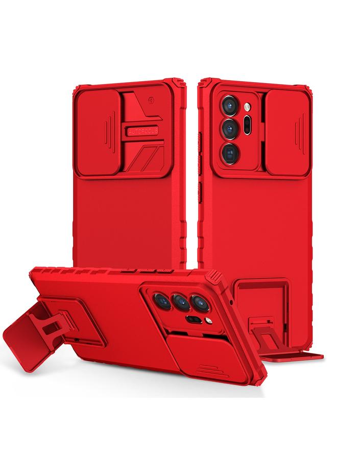 S-TOP Case For Samsung Galaxy Note20 Ultra Stereoscopic Holder Sliding Camshield Phone Case - Image 1