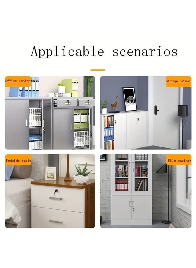 1pc Thickened Slant Tongue Automatic Drawer Lock Self Closing Cabinet Lock For Office Storage - Image 5