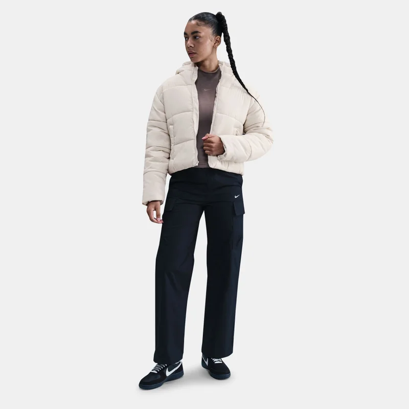 Nike White Women's Sportswear Therma-FIT Hooded Jacket for Women | Best Price UAE