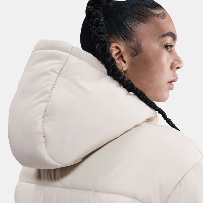 Nike White Women's Sportswear Therma-FIT Hooded Jacket for Women | Best Price UAE