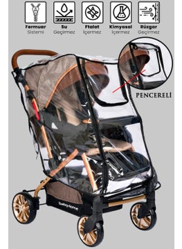BABY HOME Baby Stroller Raincoat Zippered Raincoat  - Image 1