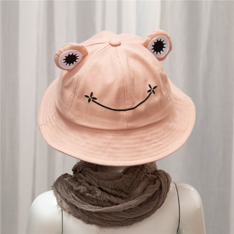 Fashionable Children'S Hats, Trendy Korean Style Frog Fisherman Hats, Cute Student Sunshade Basin Hats - Image 5