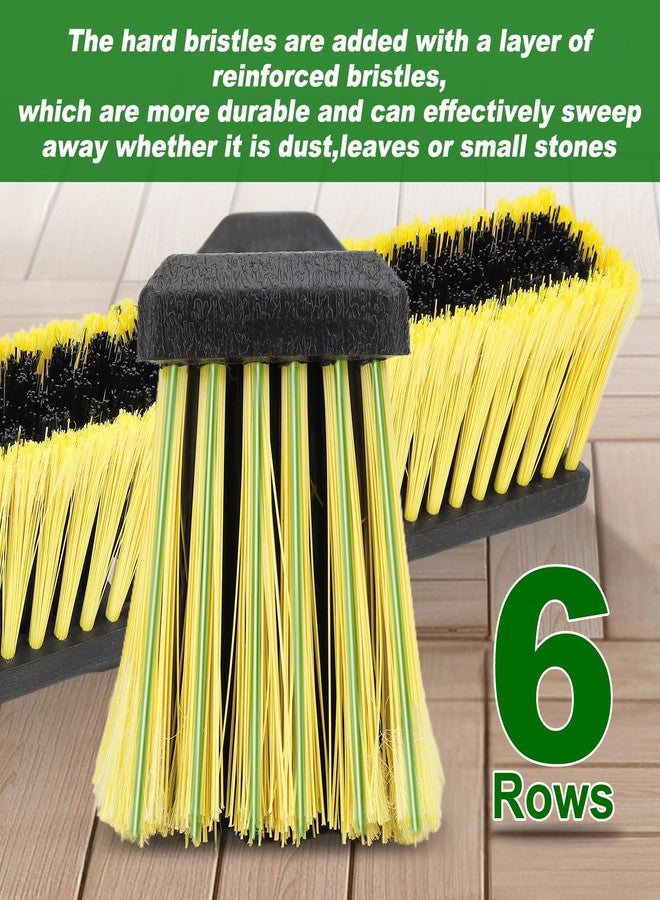 BeiLan 18 Inches Push Broom Outdoor- Heavy Duty Commercial Broom with 64.5" Long Handle and Stiff Bristles for Patio Garage Deck Concrete Wood Stone Tile Driveway Yard Warehouse Shop Floor Cleaning - Image 3