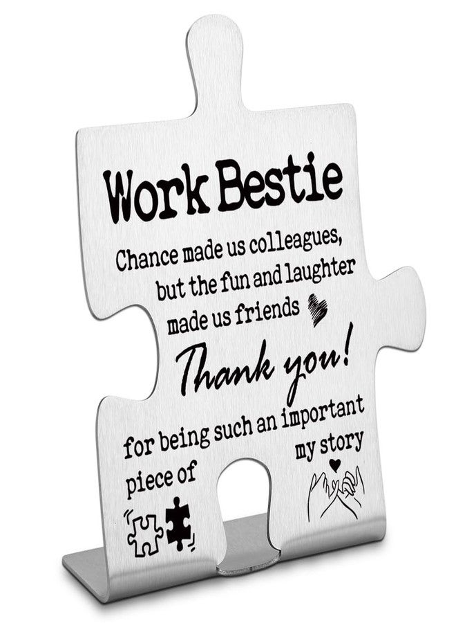 FOKCBOCM Thank you Appreciation gifts Work Besties Coworker, Work Besties Gifts for Women, Going Away Gift Retirement Gift Birthday for Work Besties Coworker Boss, Work Besties Gift Decor Signs-DX238 - Image 1