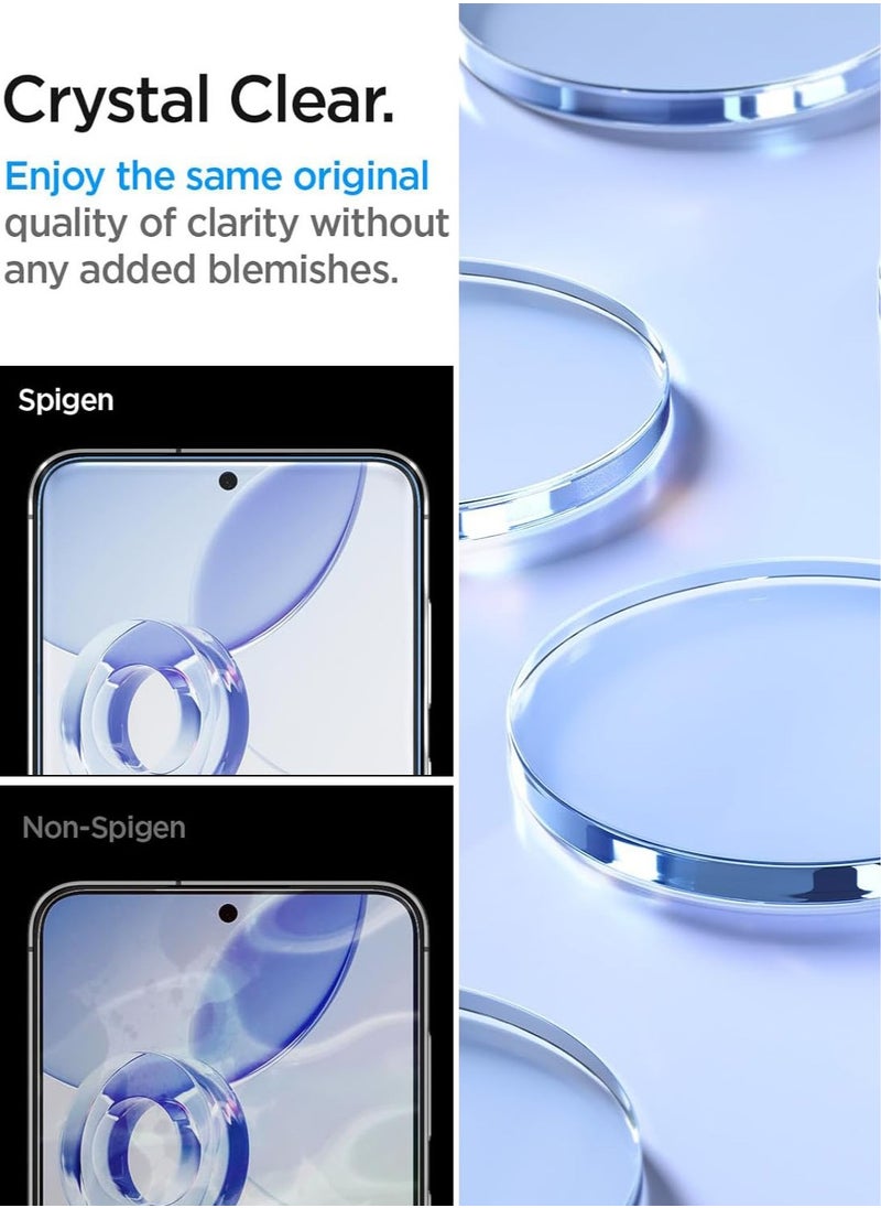 Spigen - GLAStR EZ Fit for Samsung Galaxy A56 5G Screen Protector / Galaxy S24 FE Tempered Glass Screen Protector [2 PACK] with Easy Install Tray - Image 1