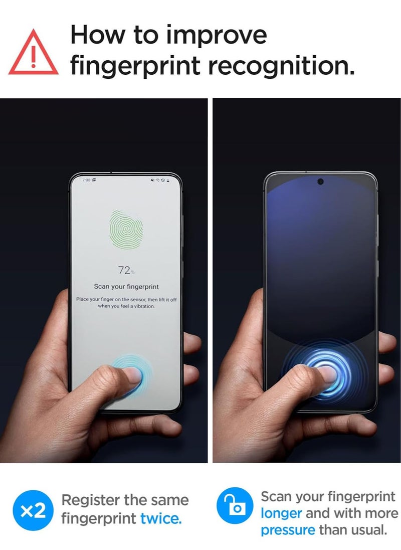 Spigen - GLAStR EZ Fit for Samsung Galaxy A56 5G Screen Protector / Galaxy S24 FE Tempered Glass Screen Protector [2 PACK] with Easy Install Tray - Image 1