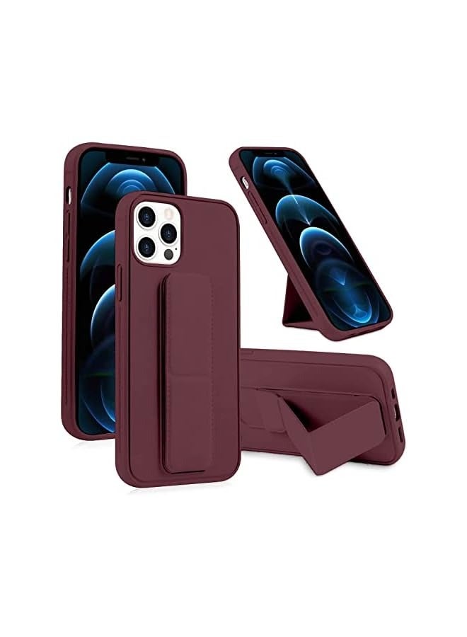 erorex Case Cover Compatible with iPhone 13 pro Magnetic Car Mount Kickstand and holder, Premium Silicone Vertical and horizontal Hand Strap, and Grip with multi-stand  - Image 1