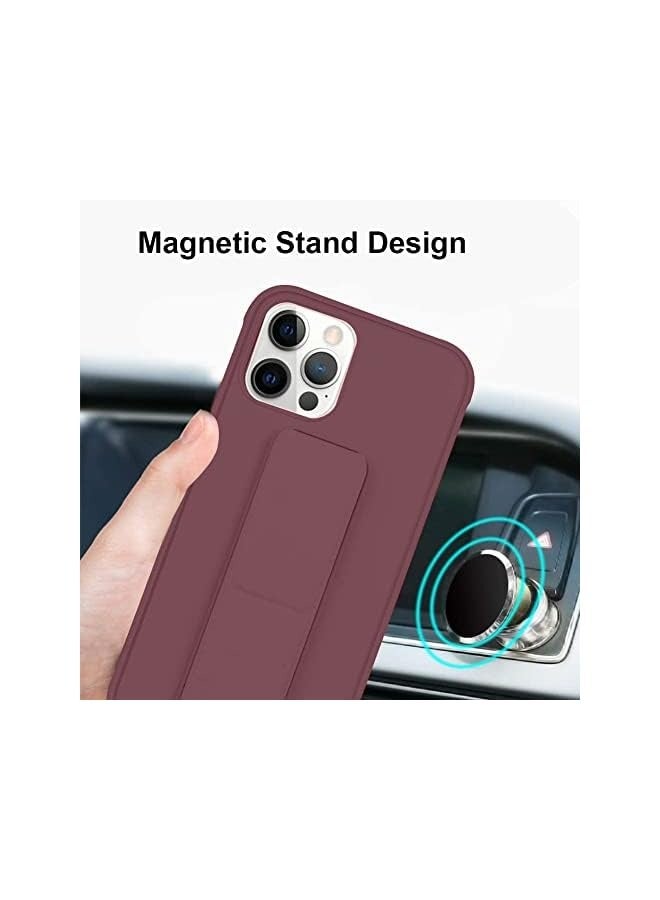 erorex Case Cover Compatible with iPhone 13 pro Magnetic Car Mount Kickstand and holder, Premium Silicone Vertical and horizontal Hand Strap, and Grip with multi-stand  - Image 4