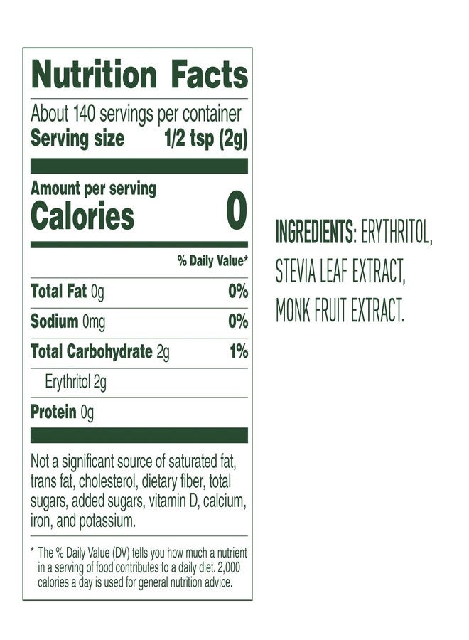 Whole Earth Stevia and Monk Fruit Plant-Based Sweetener, 9.8 Ounce Jar - Image 5
