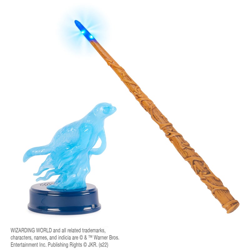 Wizarding World Harry Potter, 13-inch Hermione Granger Patronus Spell Wand with Otter Figure, Lights and Sounds, Kids Toys for Ages 6 and up - Image 3