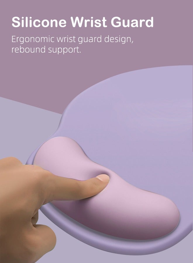 MaWadda Ergonomic Anti-Slip Silicone Mouse Pad with Durable Polyurethane Bottom Small Gaming Mouse Pad Laptop Accessories Wrist Rest for Home Office Daily Use - Image 4
