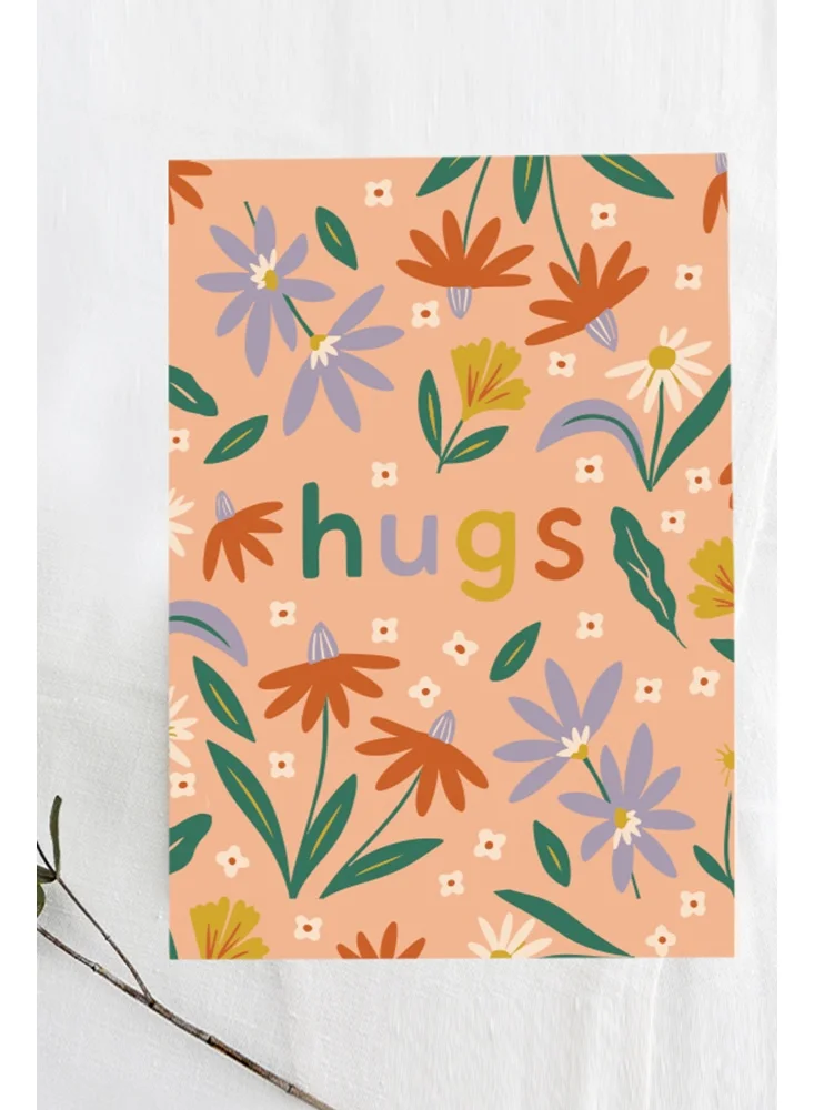 Share the Love Hugs Greeting Card – Cute & Heartfelt Card to Share Love, Comfort, and Warm Wishes for Friends, Family, Birthday, or Special Occasions