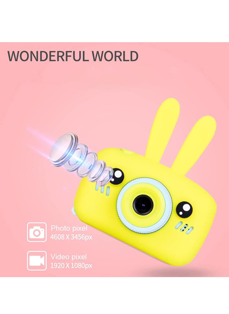 JAJEEK Kids Camera – HD Video Camcorder for Boys & Girls, 2.0 Inch Screen, Rechargeable, Perfect for Children Ages 3-10, Ideal Birthday & Christmas Gift (White 16GB / Yellow 8GB)  - Image 3