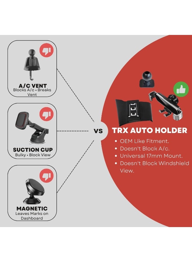 TRX AUTO Nissan Patrol 2012–2022 Phone Holder Mount – Adjustable Dashboard Clip for Secure Navigation - Image 3