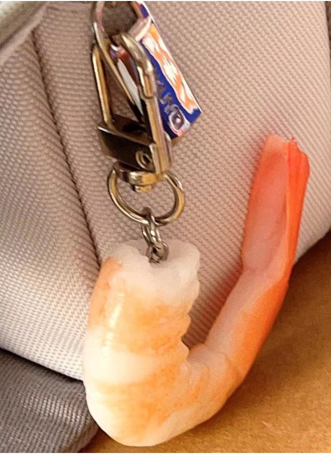 ShangYu - Realistic Fake Shrimp Keychain - Creative Gift for Friends Funny Gift Bag pendant Key Decoration Cute Keychain Shrimp Key Ring - Image 1