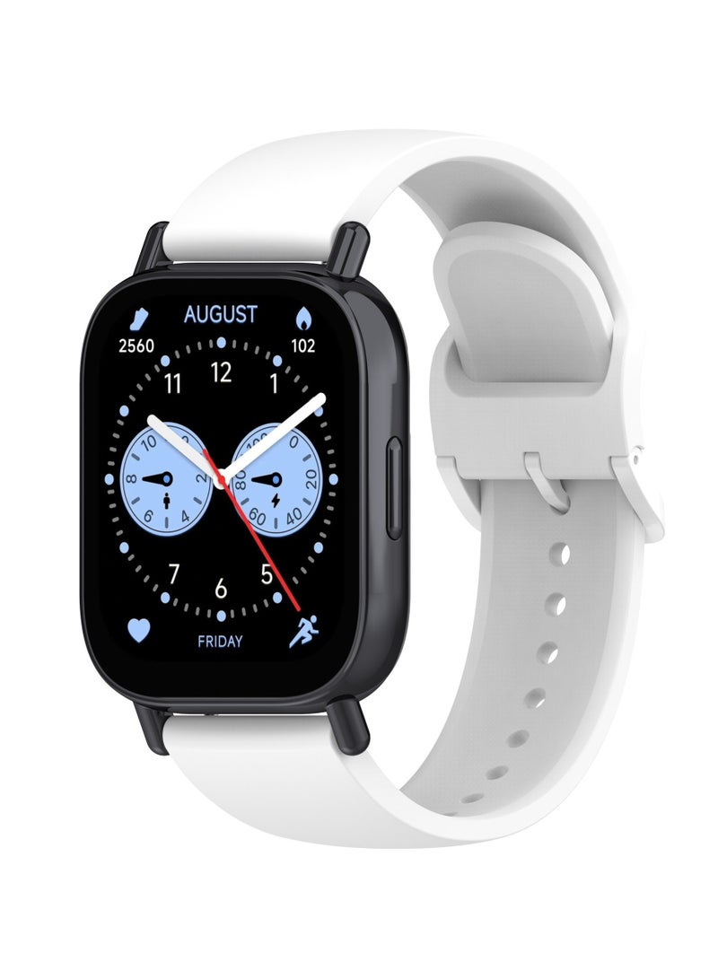 Strap for Redmi Watch 5 Active/Lite, Silicone Watchband Replacement Bracelet White - Image 1