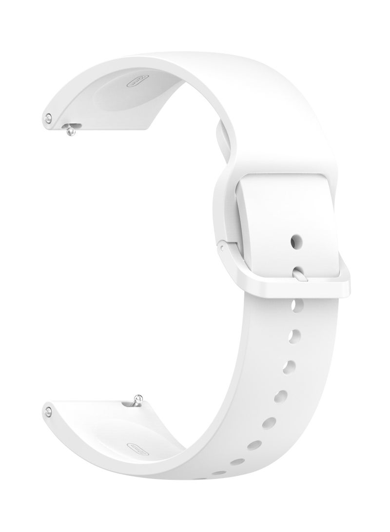 Strap for Redmi Watch 5 Active/Lite, Silicone Watchband Replacement Bracelet White - Image 2
