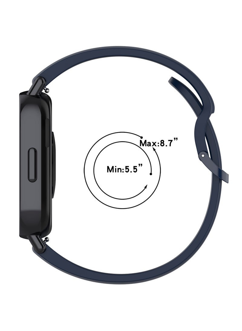 Strap for Redmi Watch 5 Active/Lite, Silicone Watchband Replacement Bracelet White - Image 3