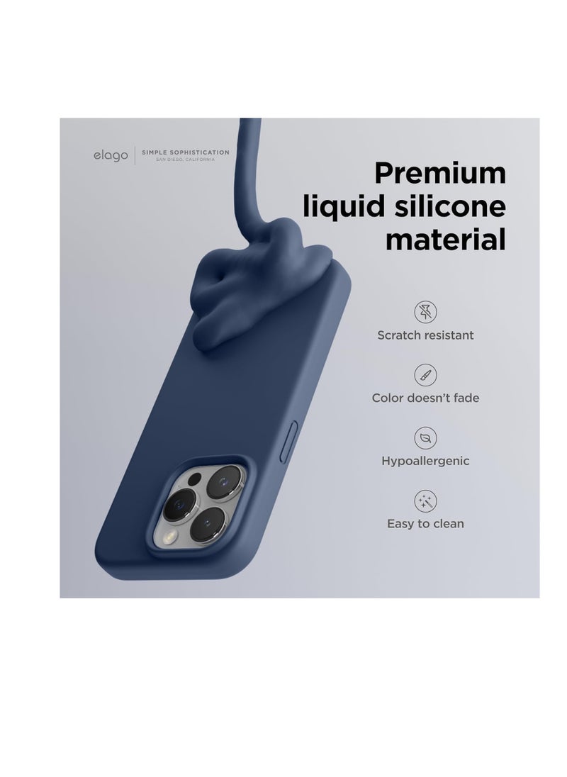 Generic - Compatible with iPhone 14 Pro (6.1 Inch) Case, Liquid Silicone Case, Full Body Protective Cover, Shockproof, Slim Phone Case, Anti-Scratch Soft Microfiber Lining - Image 1