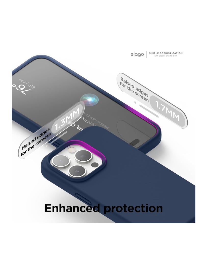 Generic - Compatible with iPhone 14 Pro (6.1 Inch) Case, Liquid Silicone Case, Full Body Protective Cover, Shockproof, Slim Phone Case, Anti-Scratch Soft Microfiber Lining - Image 1