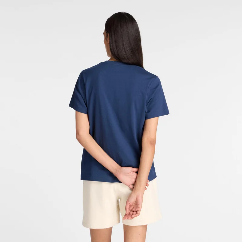 New Balance NB Navy Women's Athletics Pile T-Shirt for Women | Best Price UAE