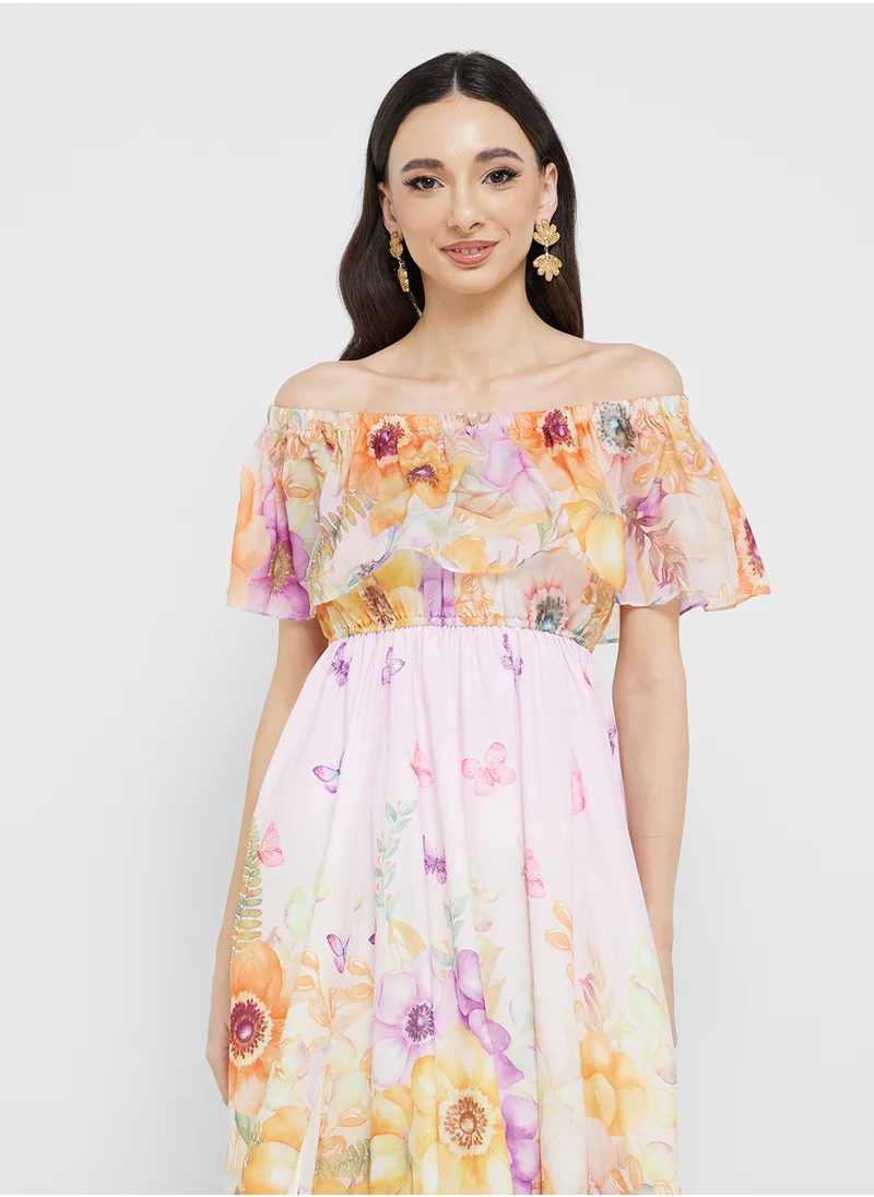 ايلا Floral Print Dress