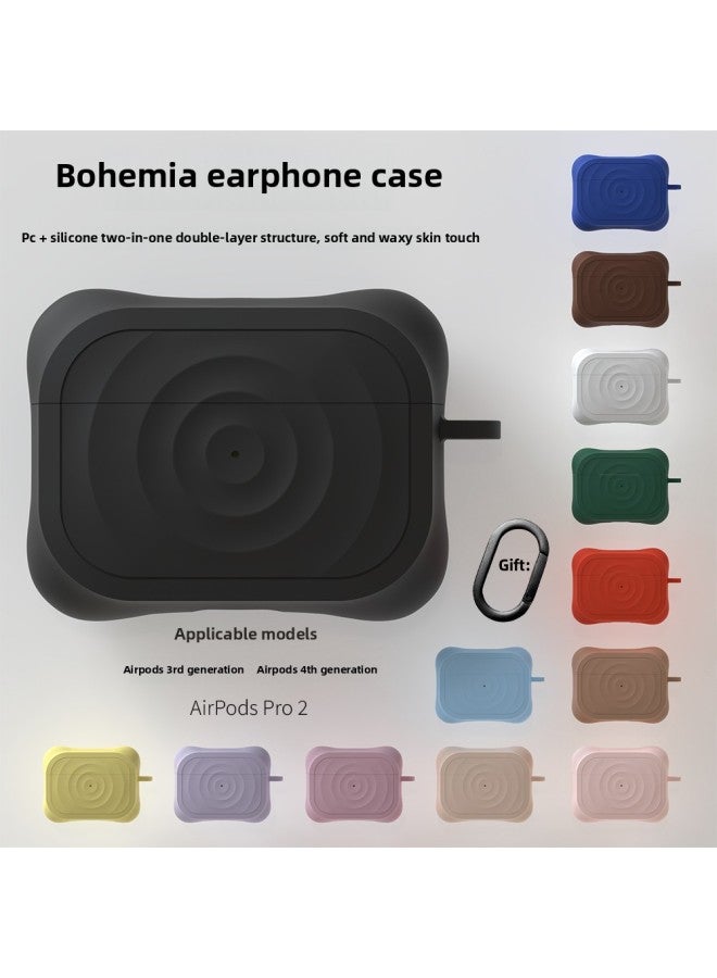 Boyang Headphone Protective Case For Airpods Pro For Apple Headphones Liquid Advanced Sense Anti-lost Original-Color:Quiet Blue-Applicable Models:airpods Pro 2