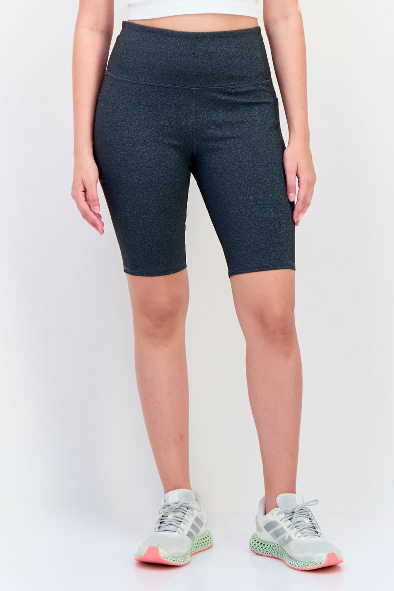 SKECHERS Women Sportswear Fit Walking Shorts, Heather Grey - Image 1