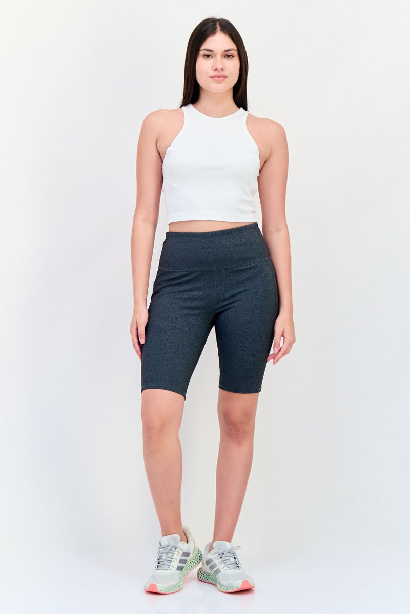 SKECHERS Women Sportswear Fit Walking Shorts, Heather Grey - Image 4