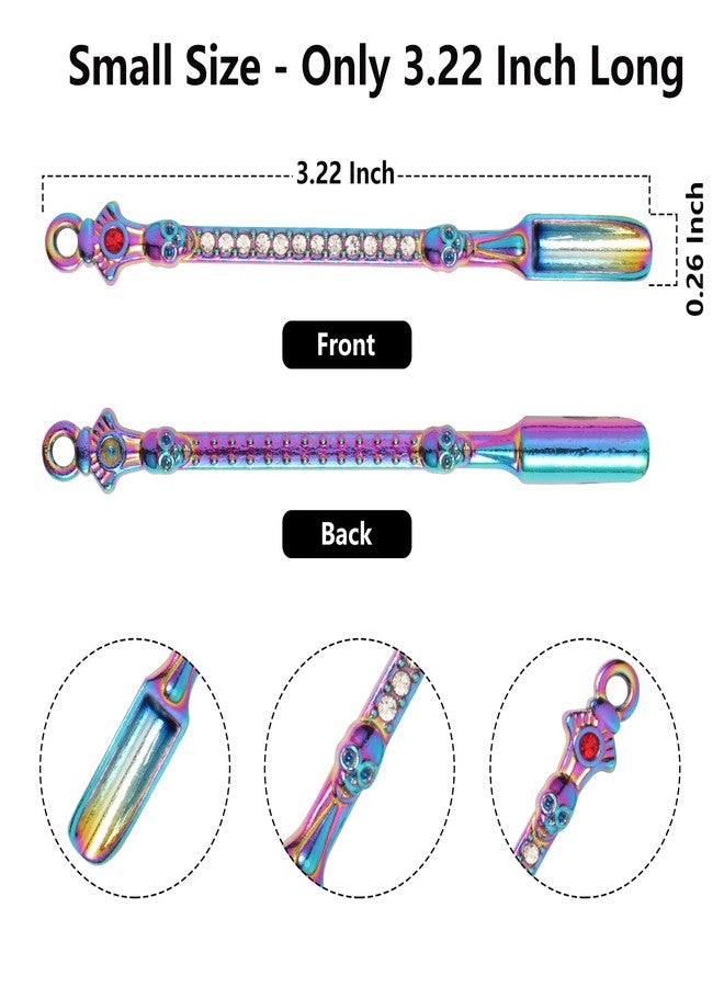Asanta 5 PCS Mini Spoons, Small Shovel Spoons, 3.22 Inch Metal Tiny Spoon for Spices, Salt, Sugar, Pepper (Skull, Multicolor) - Image 2